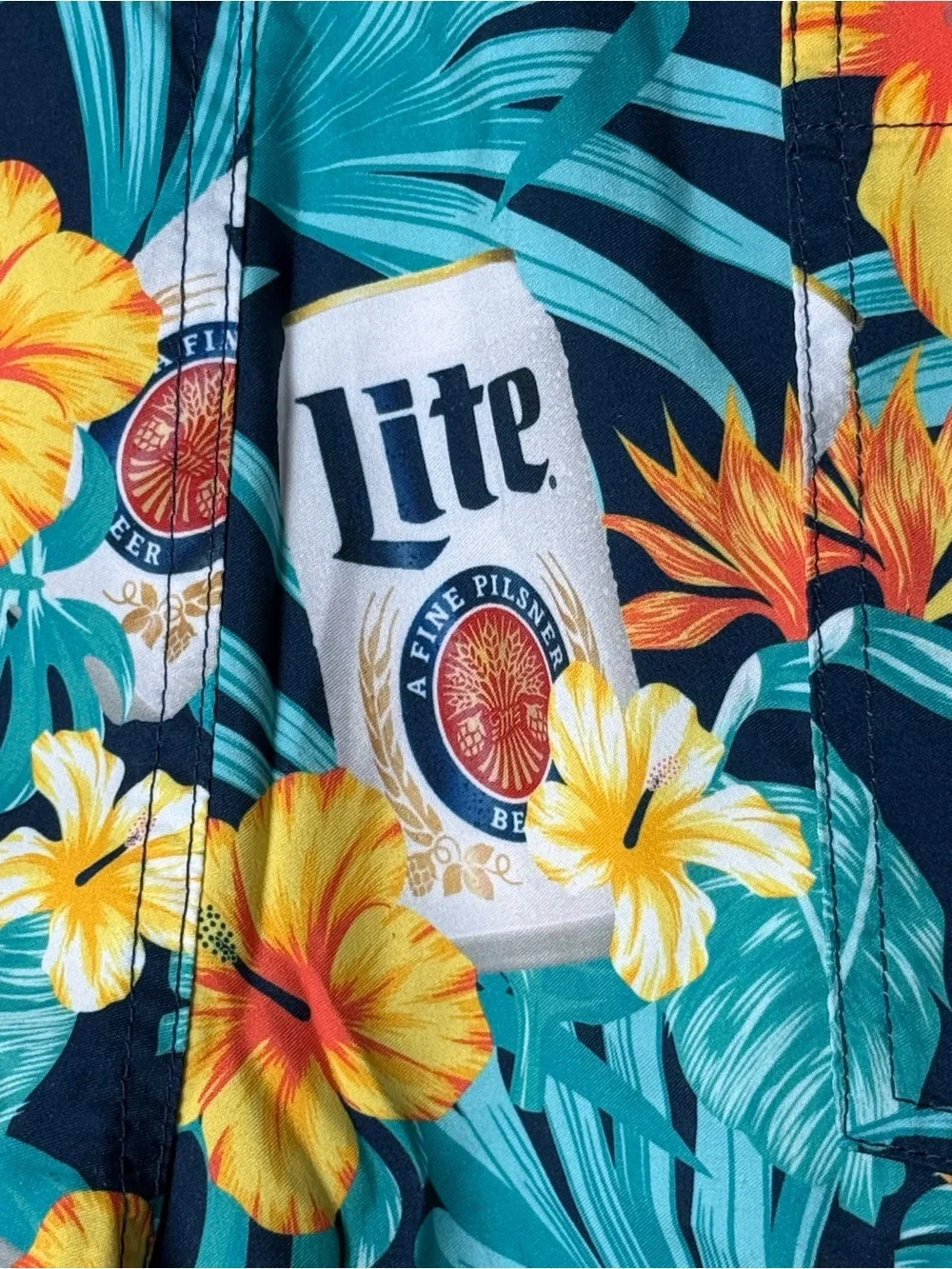 Lite Beer By Miller NWT Mens Swim Shorts/Trunks Sz 3XB